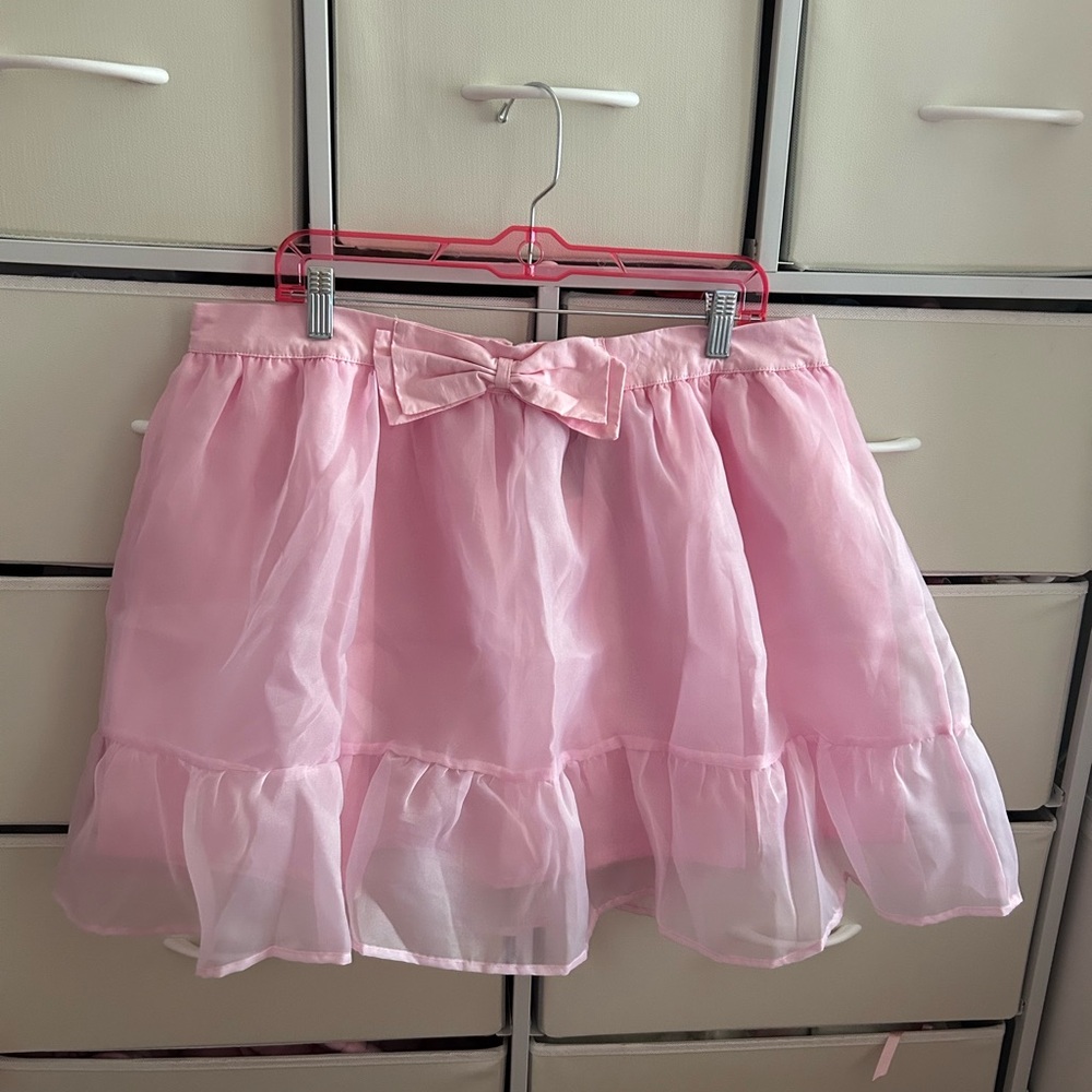 hot topic tulle pink skirt